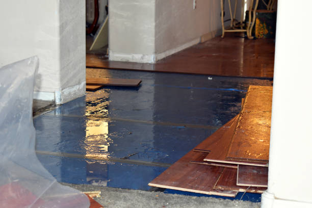 Professional Burst Pipe Water Damage technician working in Middletown, CT